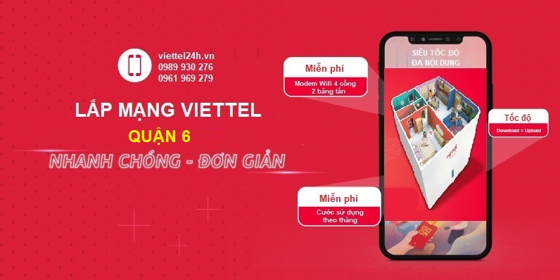 Đăng ký Internet Viettel Quận 6