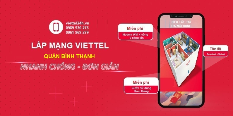 đăng ký lắp mạng Viettel Bình Thạnh