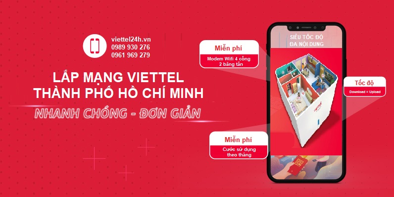 Lắp mạng Viettel HCM - đăng ký internet wifi Hồ Chí Minh